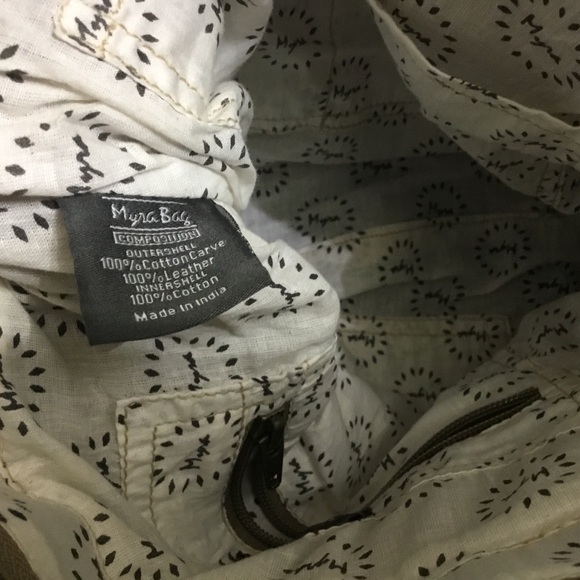 Myra oil tanned and distressed leather tote bag purse - Picture 15 of 15